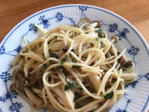 しめじと青じそのパスタ